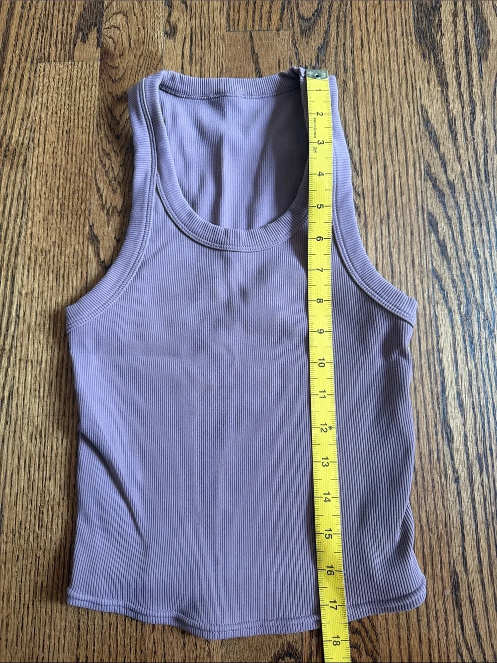Alo Mauve Pink Purple Goddess Go To Ribbed Tank Top S